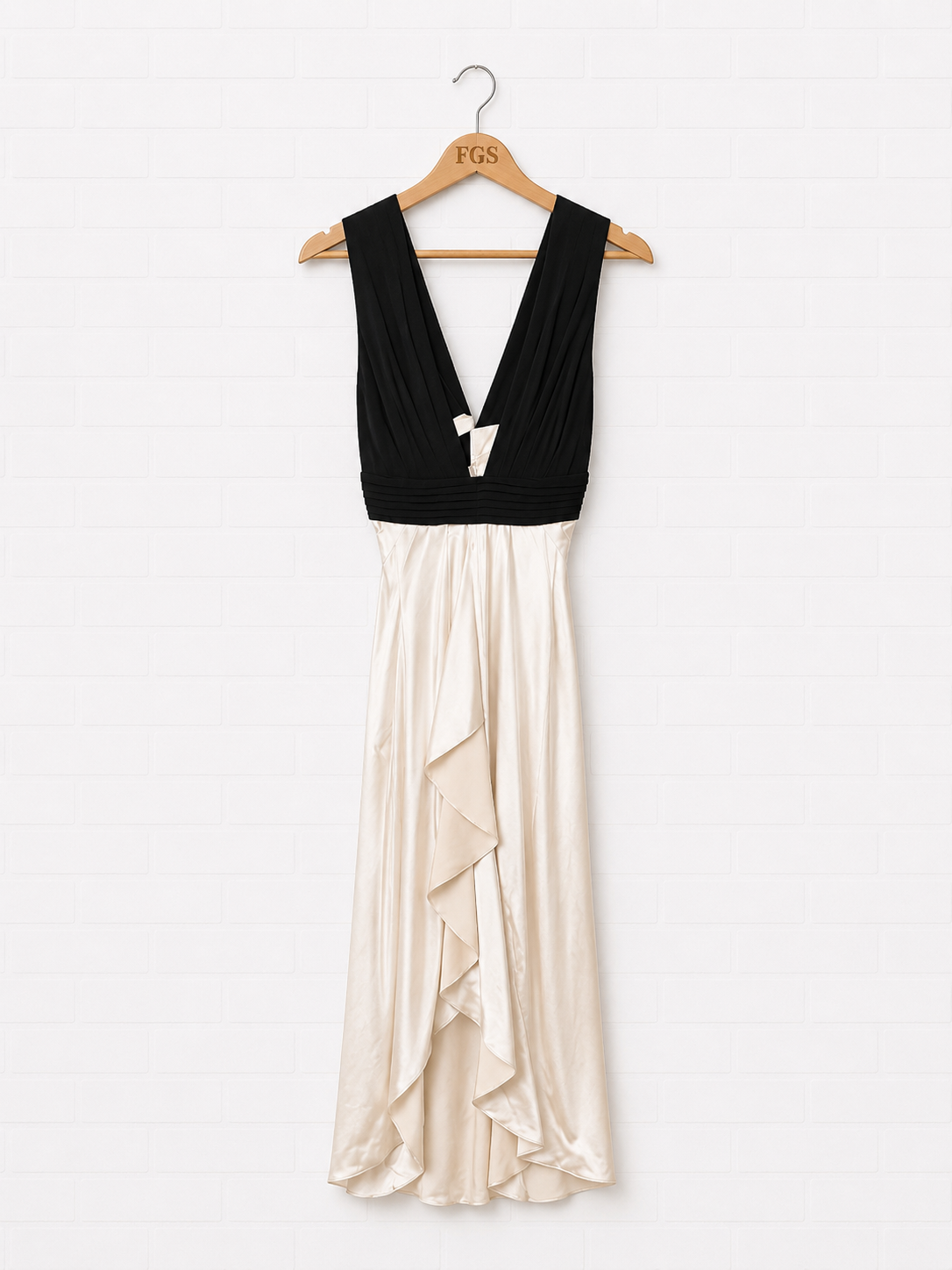 Catherine Malandrino Draped Silk Maxi Dress - 8