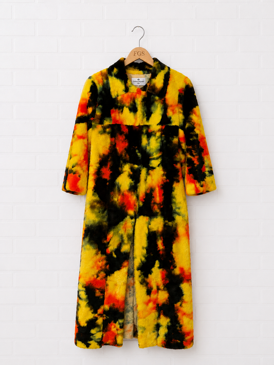 Dolce & Gabbana Rabbit Fur Maxi Coat-