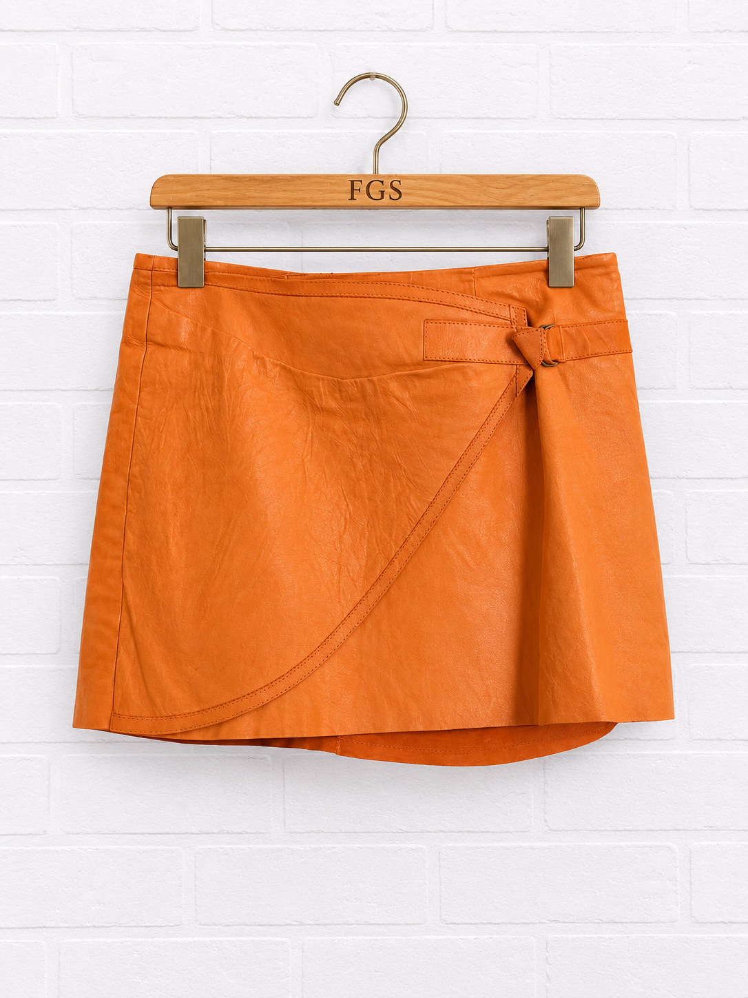 Illia Asymmetric Wrap Mini Skirt- 4