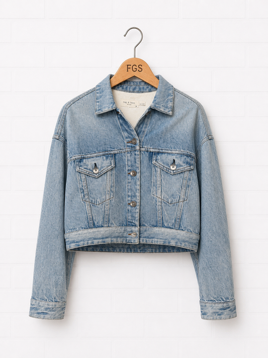 Rag & Bone Marimar Terry Trucker Jacket