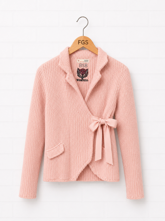 Odd Molly Waffle Knit Wrap Cardigan- 2