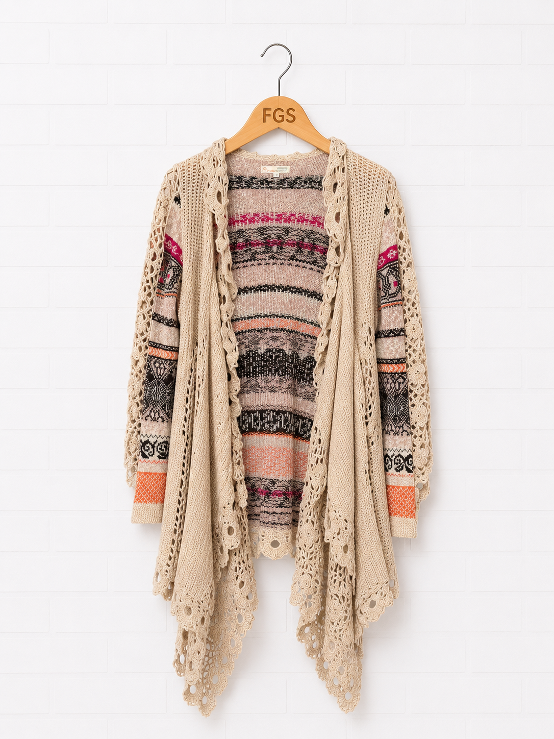Odd Molly Lace Trim Duster Cardigan- 3