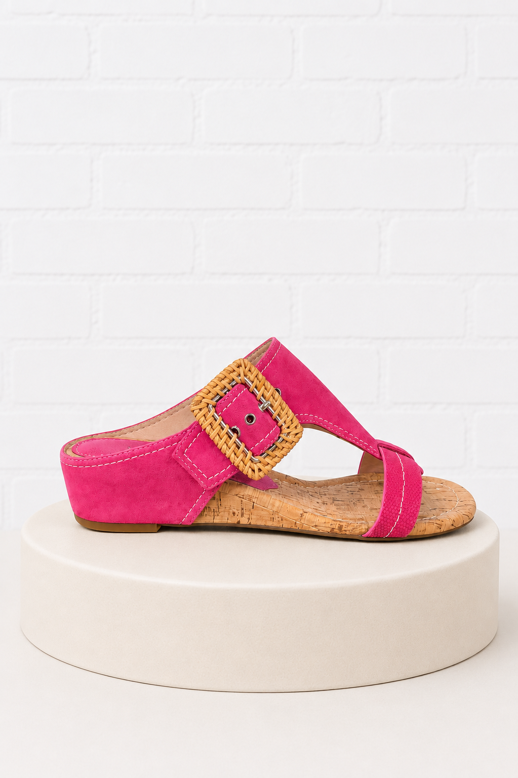 Donald Pilner Ofelia Suede Wedge Sandals- 8