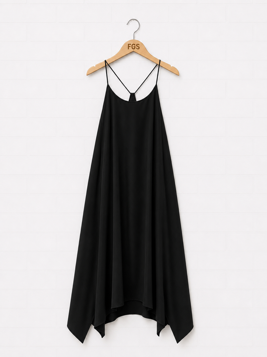 Halston Crepe Shift Dress- M