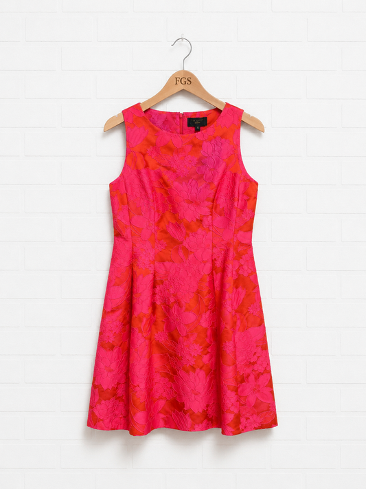 Alexia Admor Floral Jacquard Sleeveless Fit & Flare Dress- S