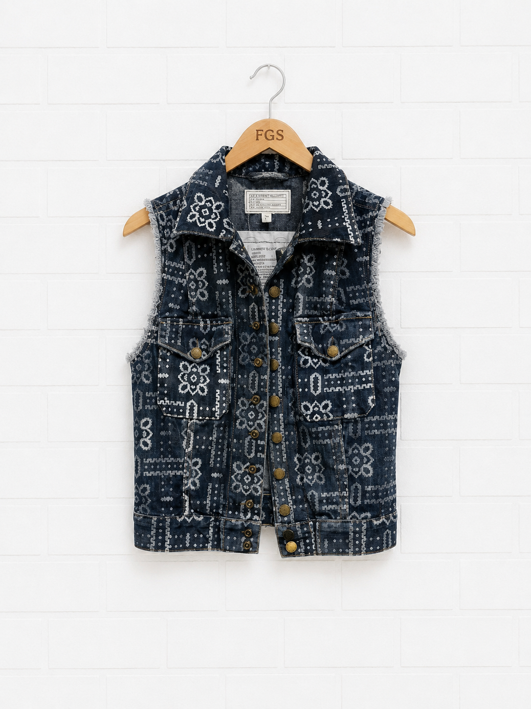 Current Elliot Sleeveless Snap Jacket- 0