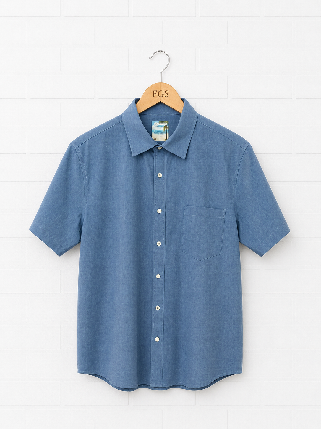 Georg Roth Indigo Linen Short Sleeve- L