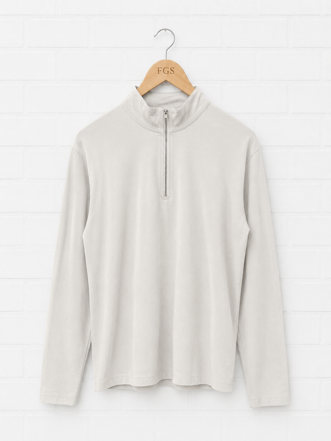 Georg Roth Cement Luxe Pima 1/4 Zip- XL