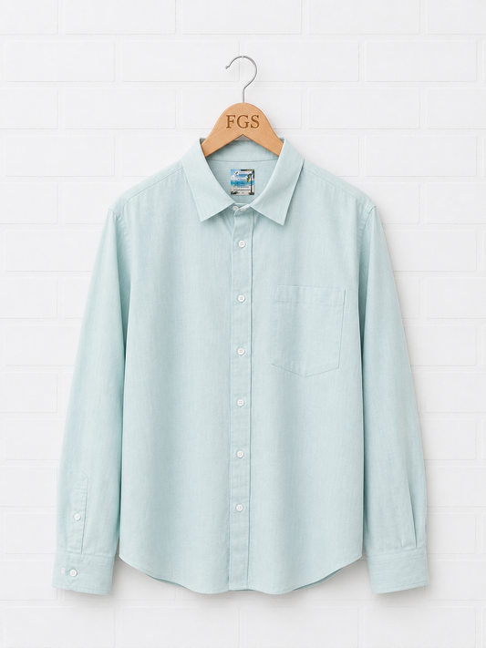 Georg Roth Aqua Linen Button Up-XL