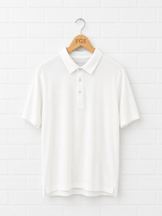 Georg Roth White Pima Polo- XL