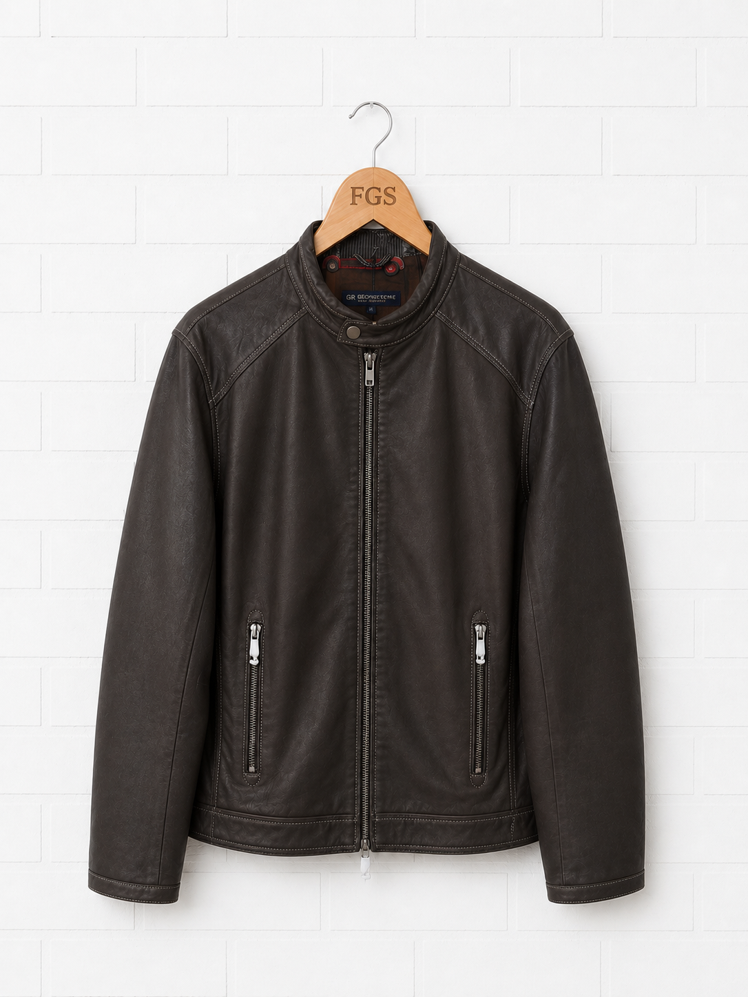 Georg Roth Moto Style Espresso Leather Jacket- L