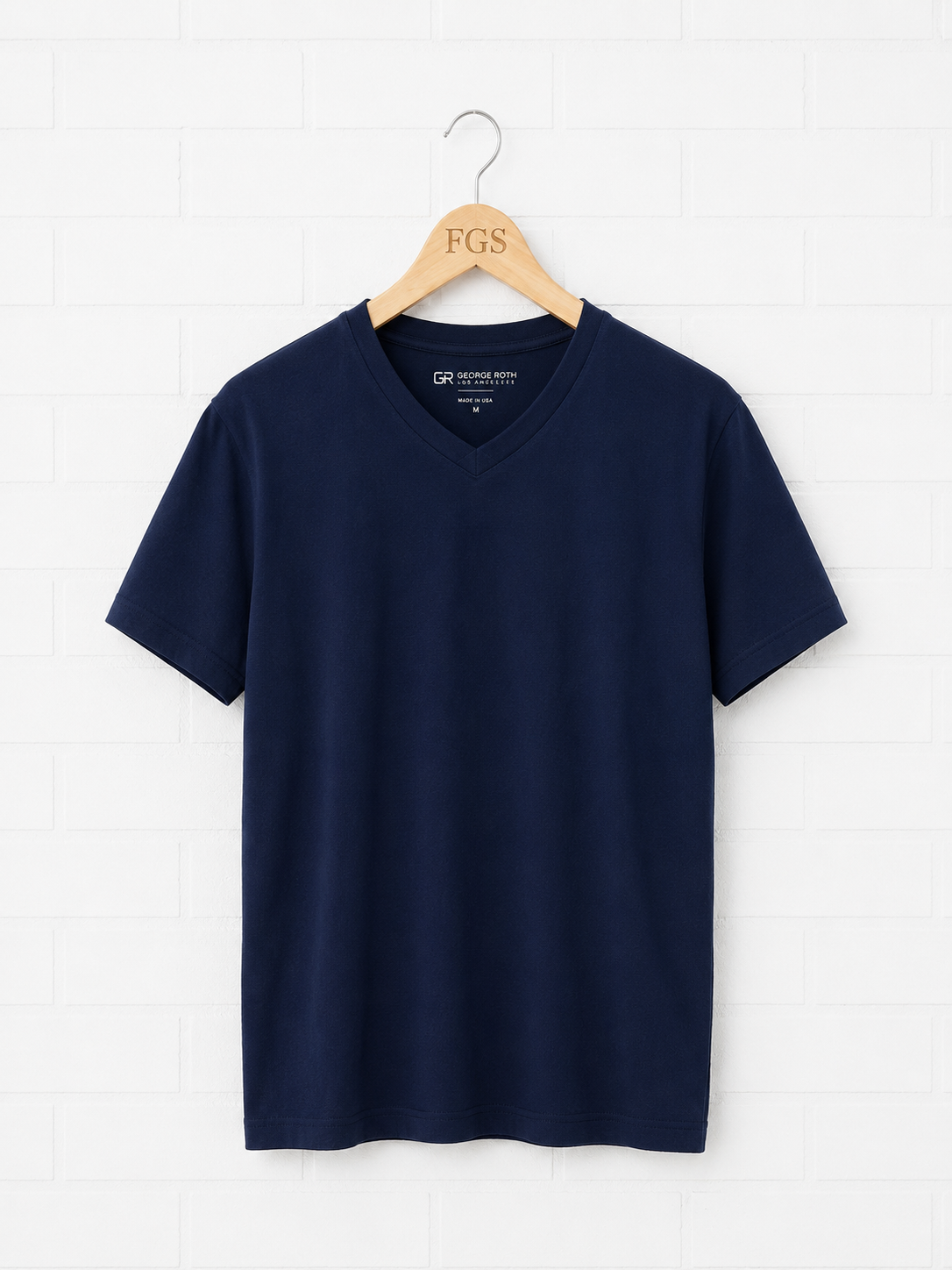 Georg Roth Indigo Pima V Neck- L