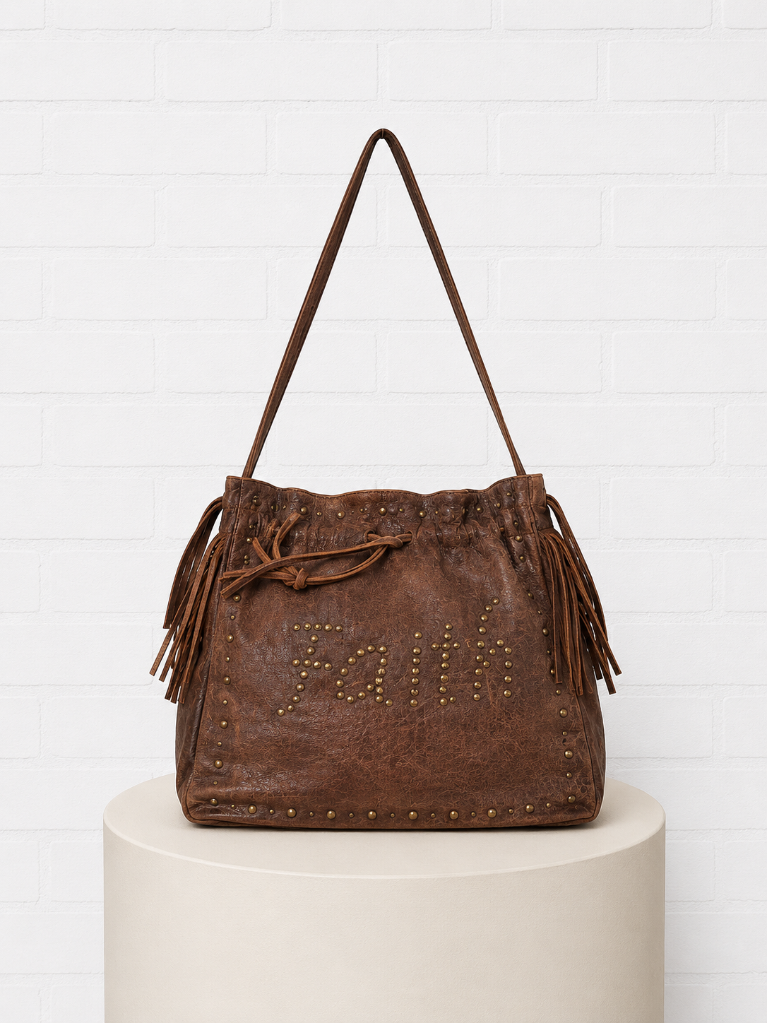 Faith Hebrews 11:1 Dark Brown Leather "Faith" Bag