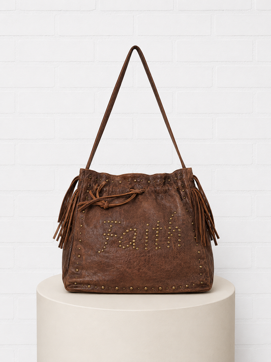 Faith Hebrews 11:1 Dark Brown Leather "Faith" Bag