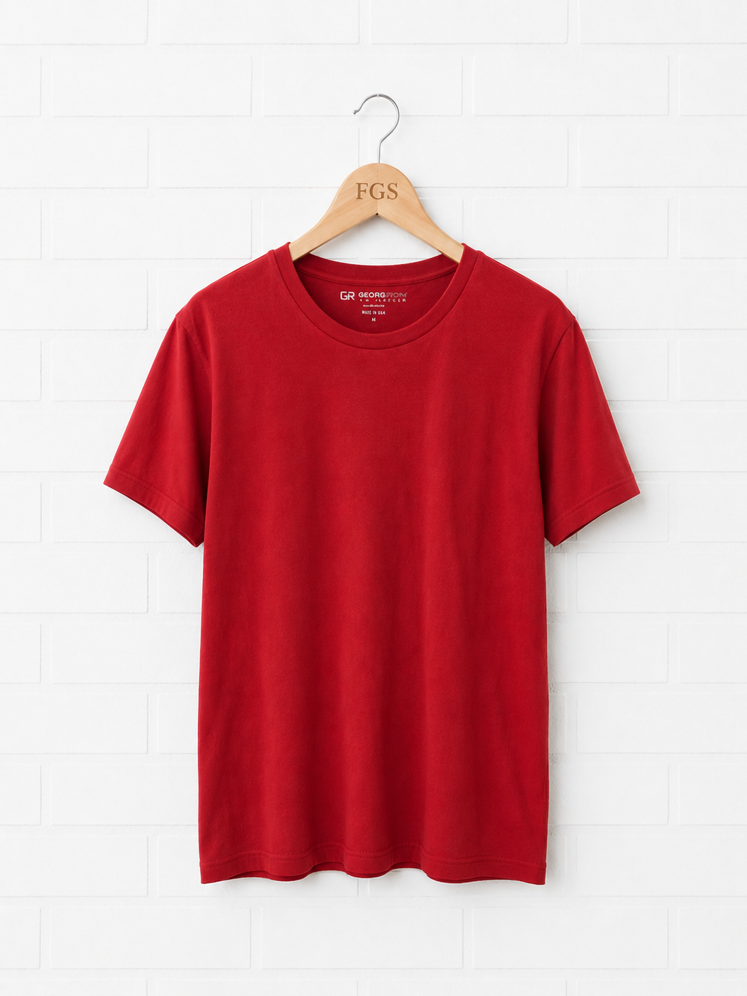 Georg Roth Red Pima Crew Neck- L