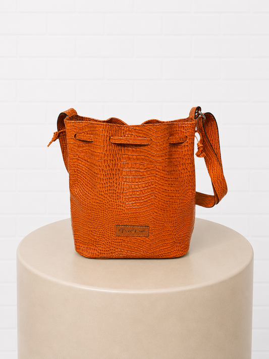 Momo Designs Orange Bucket Bag