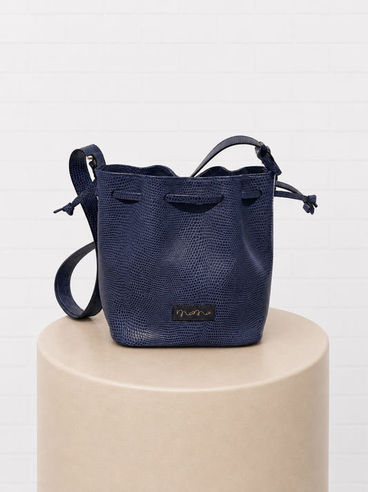 Momo Designs Blue Bucket Bag