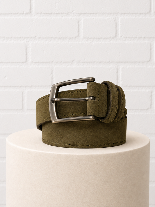Georg Roth Kiel Olive Leather Belt-34