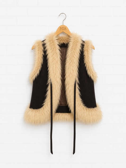 Moschino Faux Fur Vest- 44