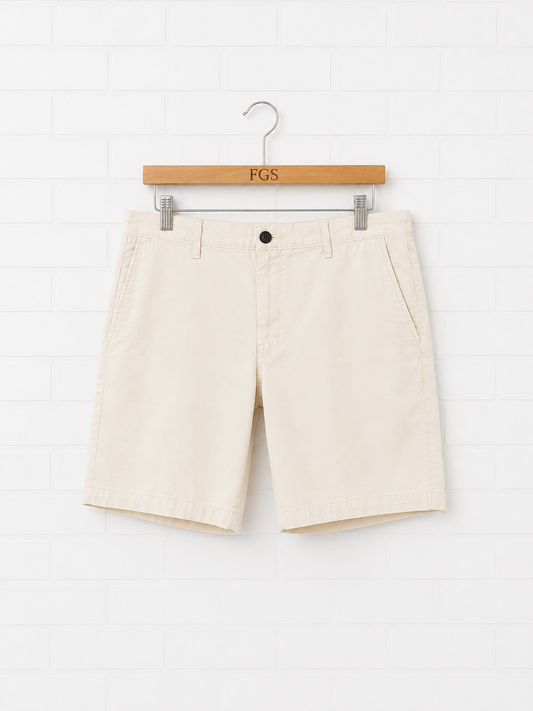 Georg Roth Ecru 7" Oxford Shorts- 34