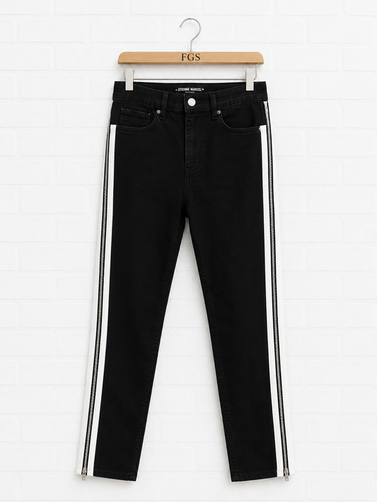 Etienne Marcel White Zip Skinny