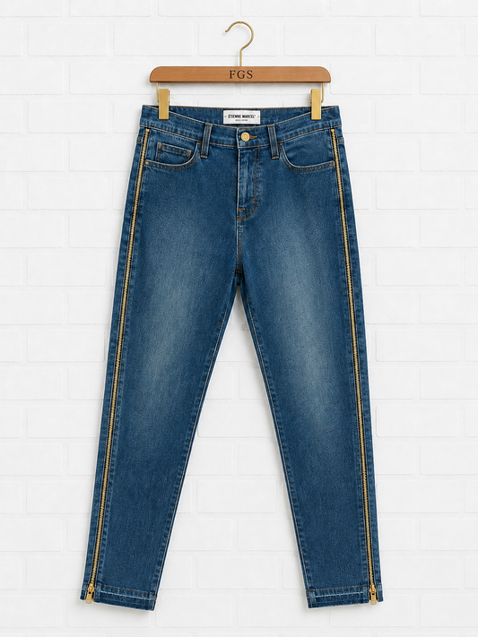 Etienne Marcel Full Zip Blue Skinny