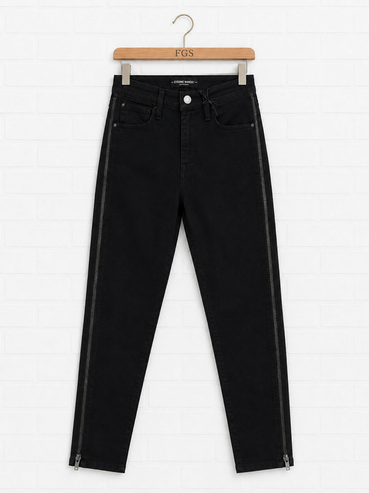 Etienne Marcel Full Zip Black Hem