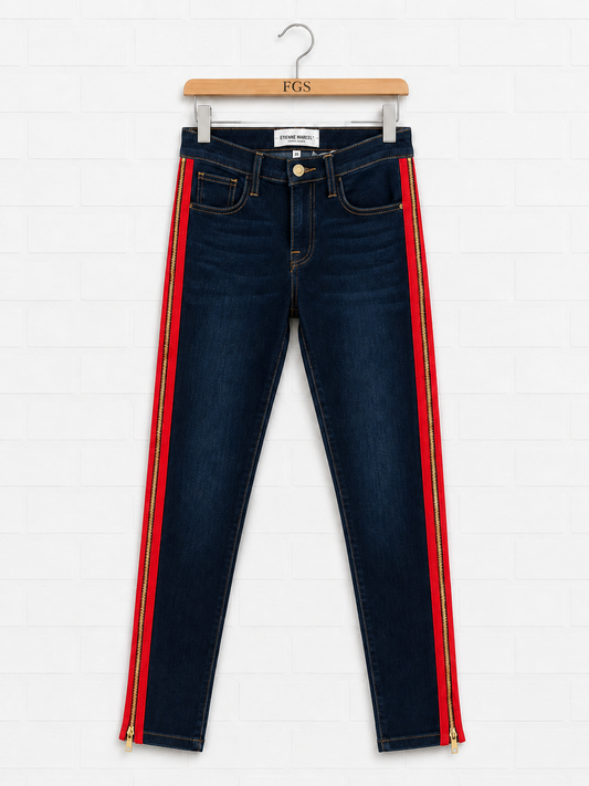 Etienne Marcel Indigo W/ Red Stripe