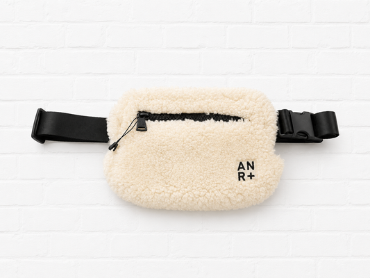 Alp N Rock City Shearling Belt Bag- Ivory