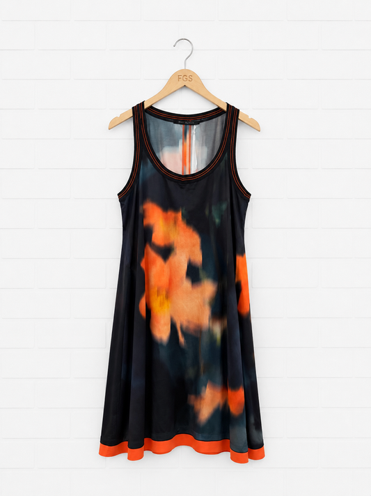 Beate Heymann Black Mandarin Satin Dress-34