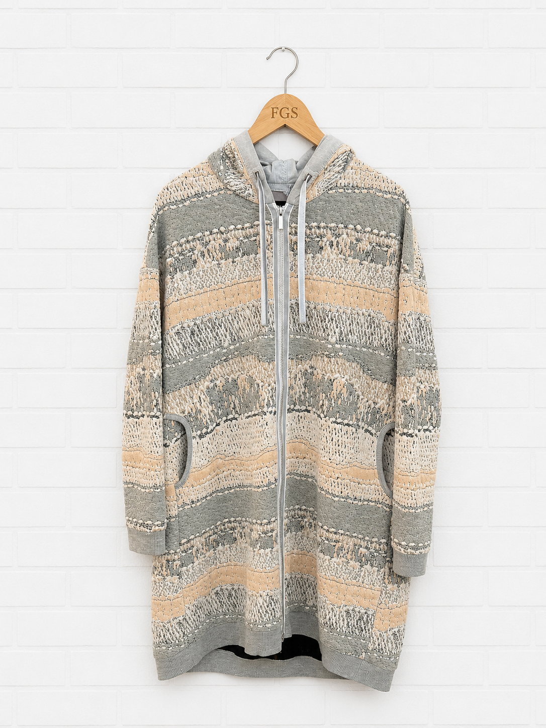 Beate Heymann Apricot Melange Coat- 36