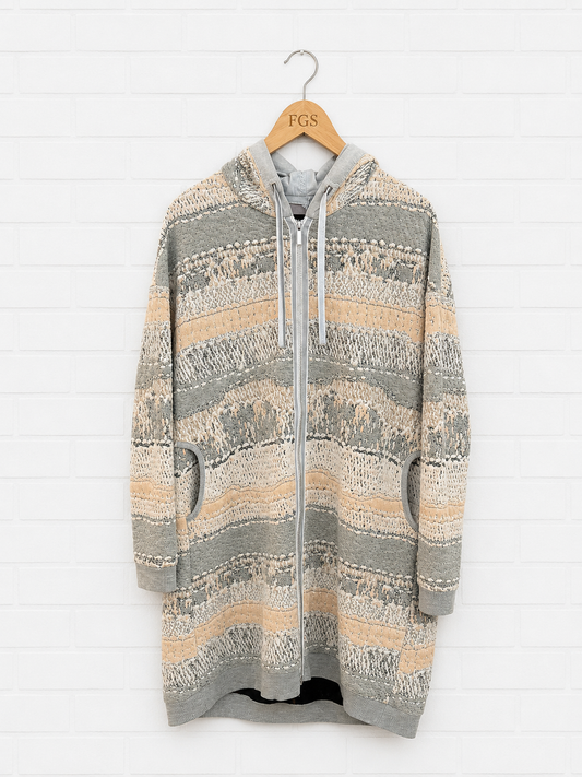 Beate Heymann Apricot Melange Coat- 38