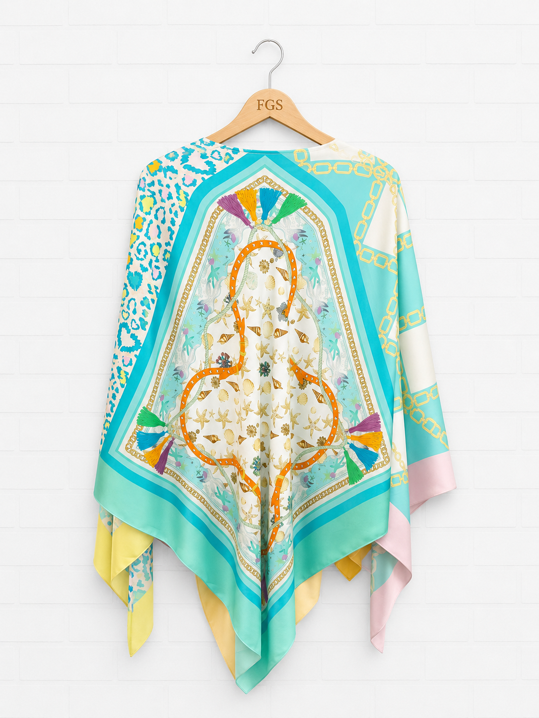 Mucho Gusto Multi Color Poncho