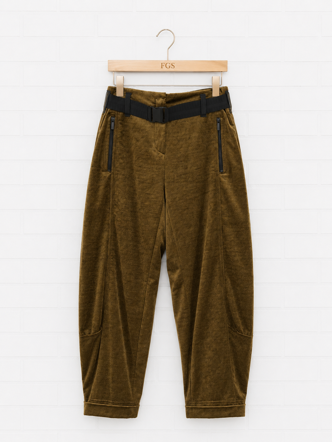 Beate Heymann Velvet Barrel Joggers- 34
