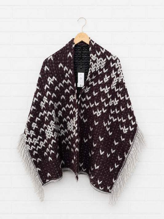 Beate Heymann Aubergine Poncho