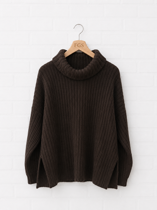 European Culture Turtleneck Sweater- L