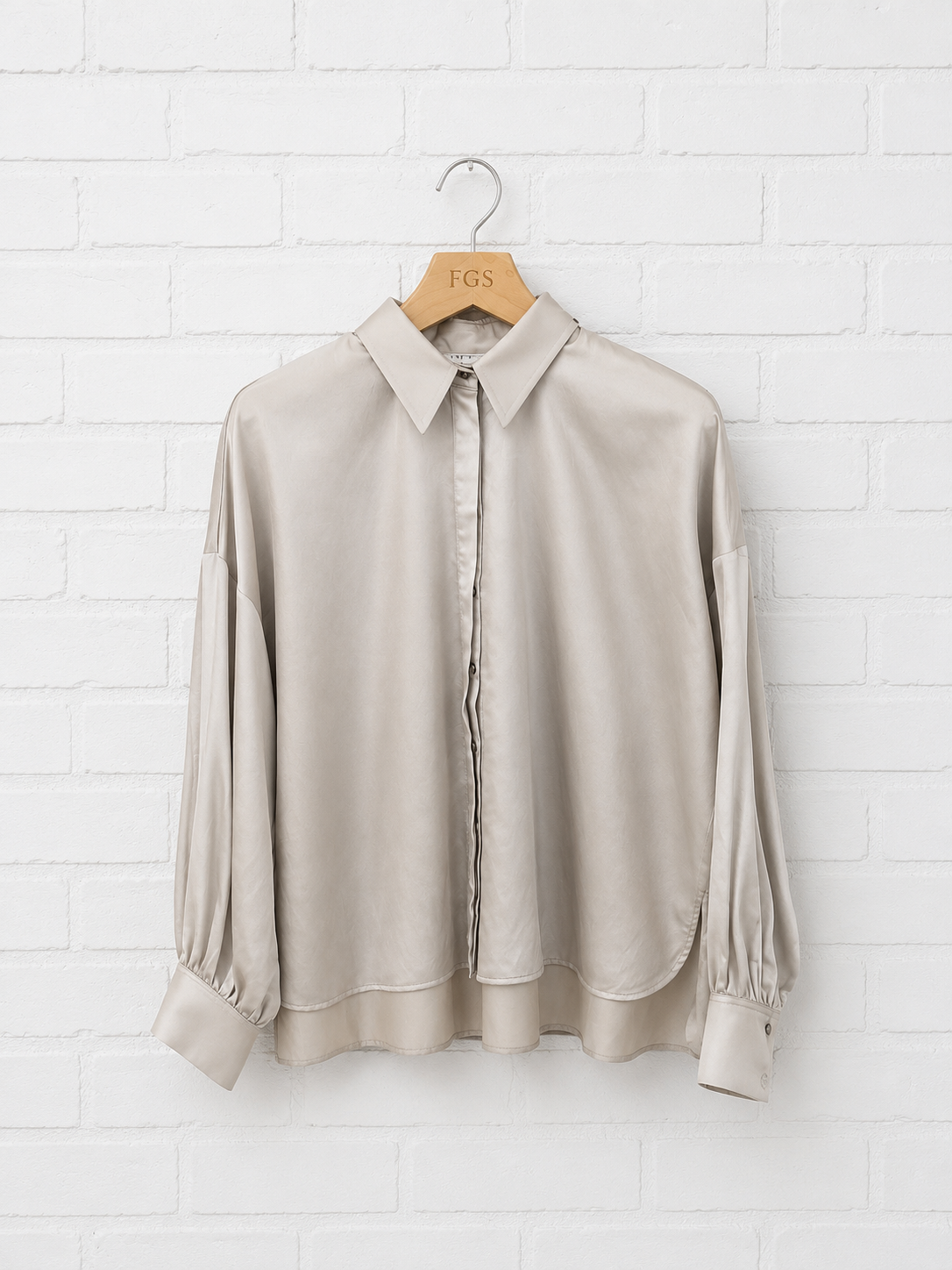 Hana San Lana Shirt Light Grey-38