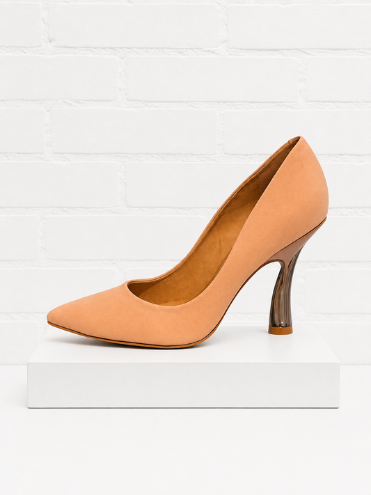 Carrano Nude Pointed-Toe Pumps- 9