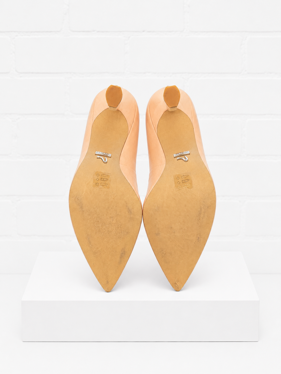 Carrano Nude Pointed-Toe Pumps- 9