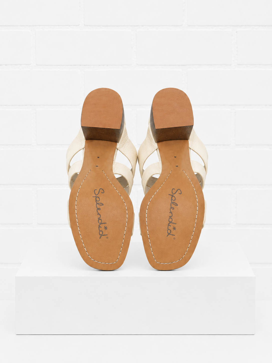 Splendid Myle Leather Mule-Cream- 6