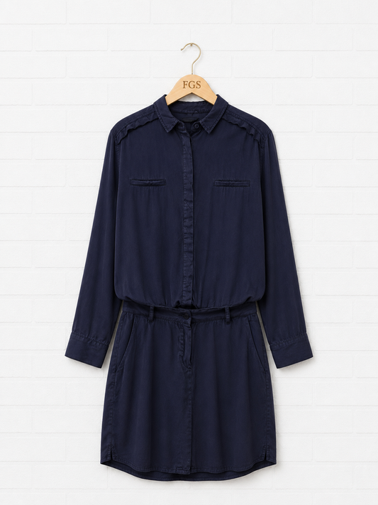 Etienne Marcel Navy Tunic Dress-L
