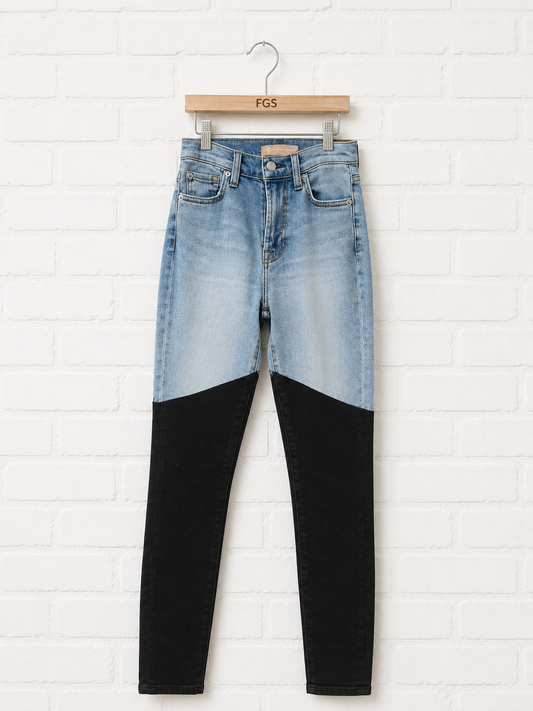 7 for All Mankind Luxe Vintage Pieced Coated Jeans-25