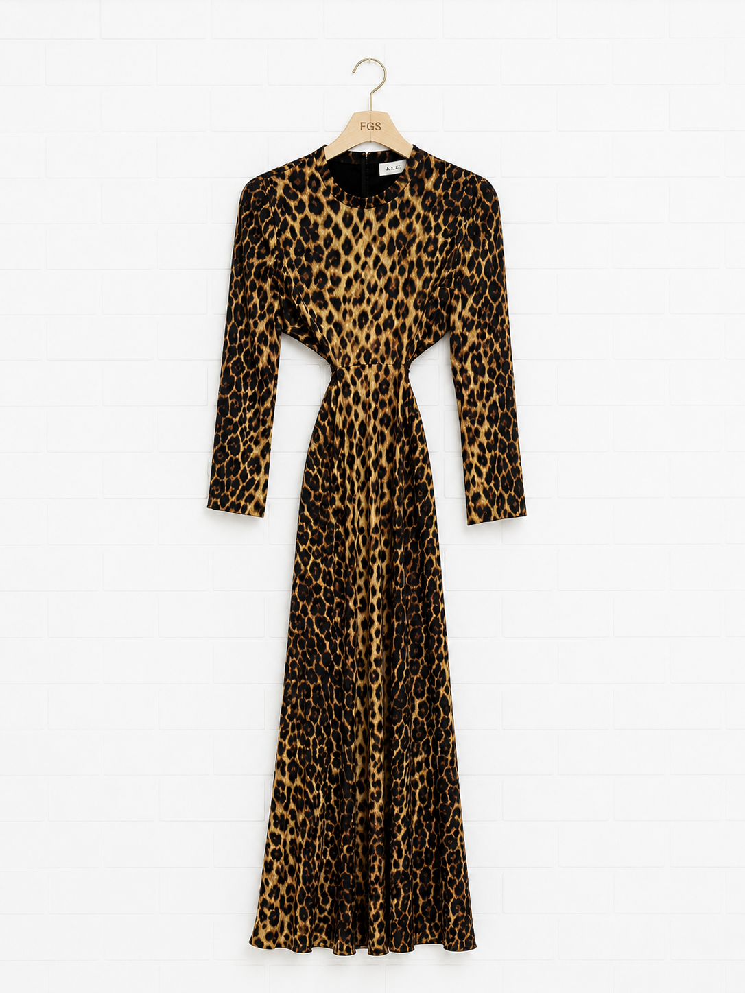 ALC Gabriela Cutout Leopard Gown- 0