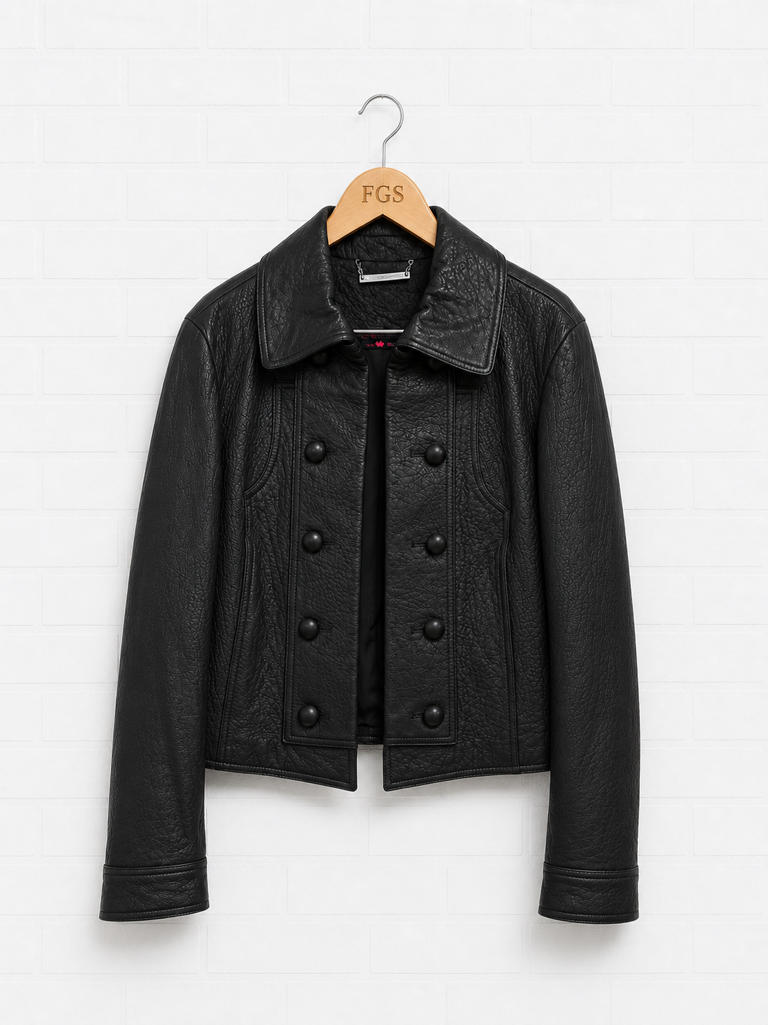 Diane von Furstenberg Lambskin Leather Jacket- M
