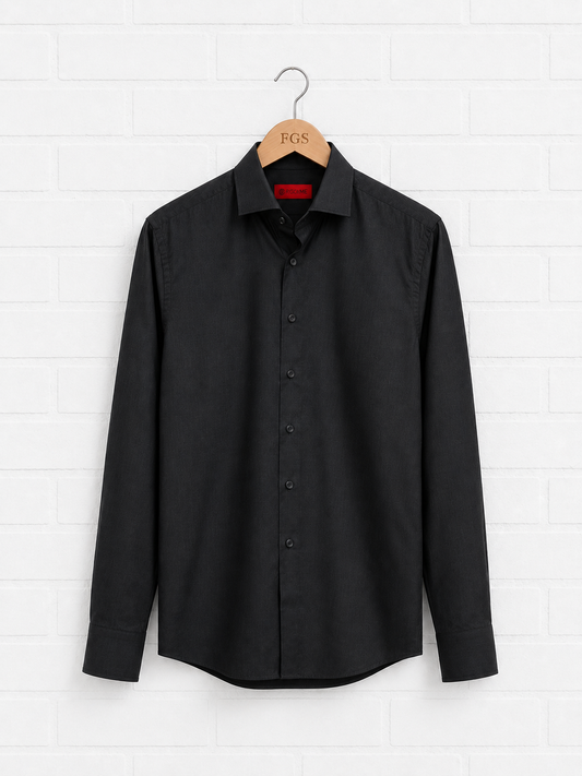 Georg Roth Black Dot Button Up- L