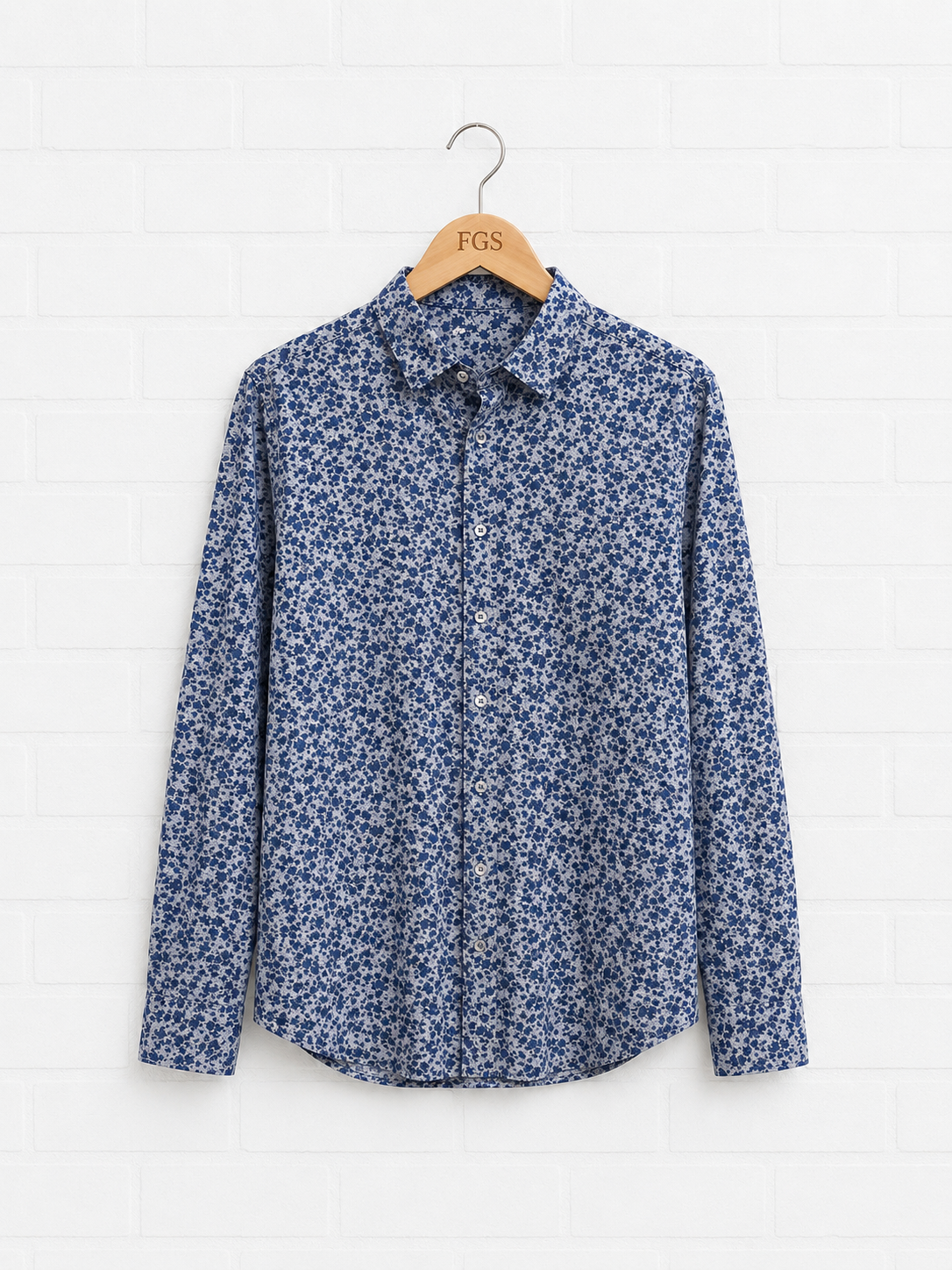 Georg Roth Navy Paisley Button Up- XXL