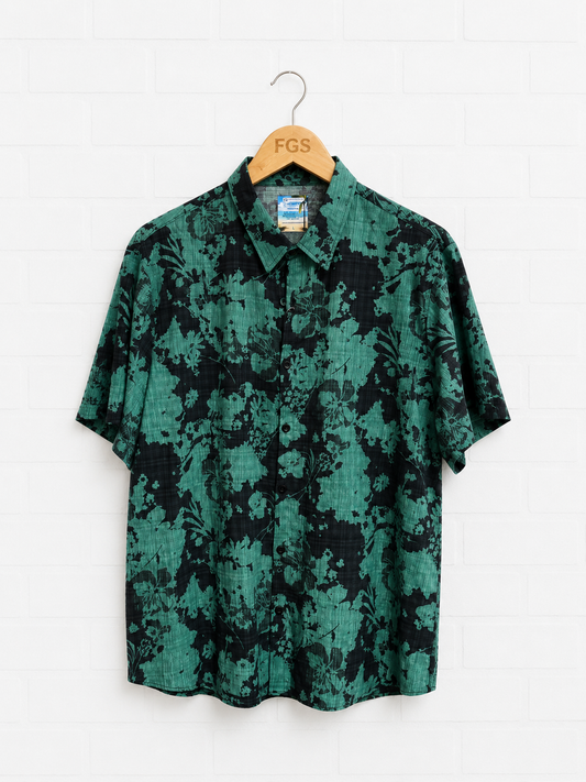 Georg Roth Green Floral Button Up