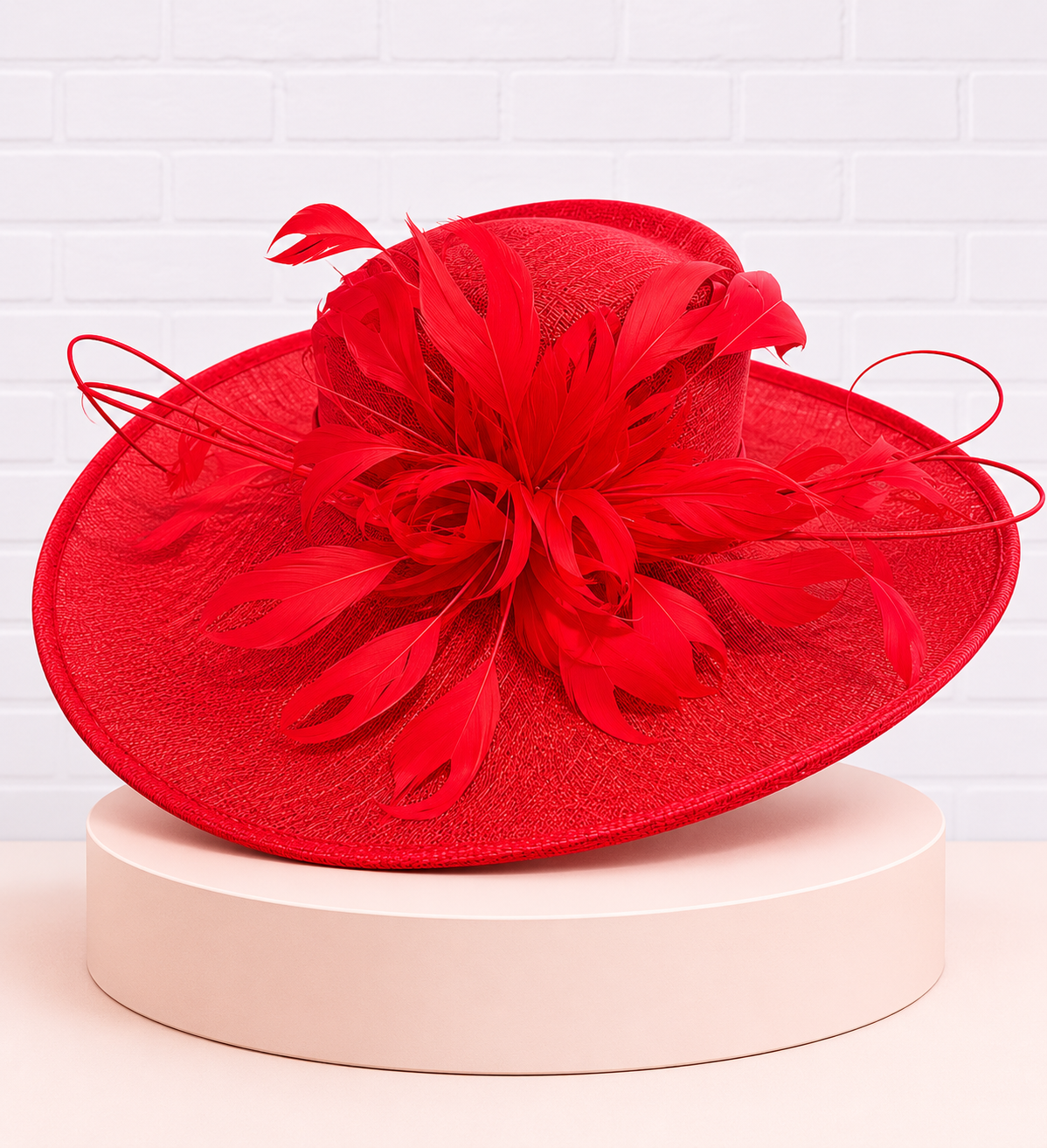 Red Feathered Hat