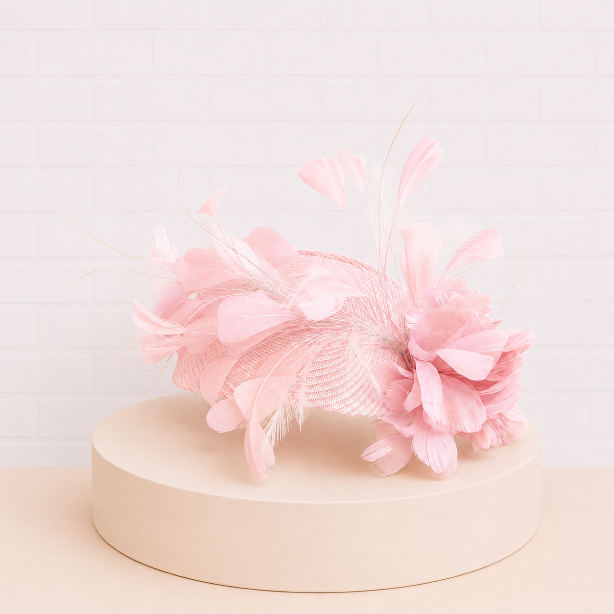 Isabella Lilac Fascinator Headband with Feather Accents
