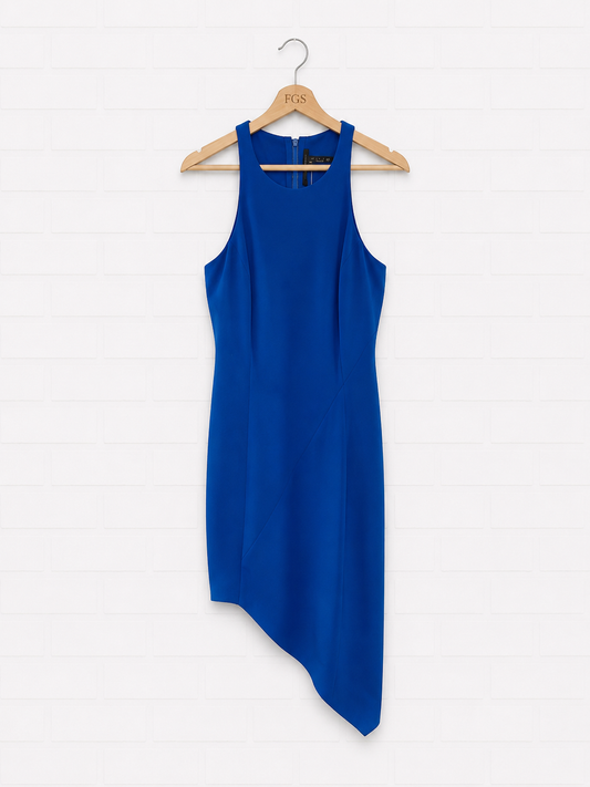 Jay Godfrey Gallagher Halter Mini Asymmetrical Cocktail Dress — Size 10